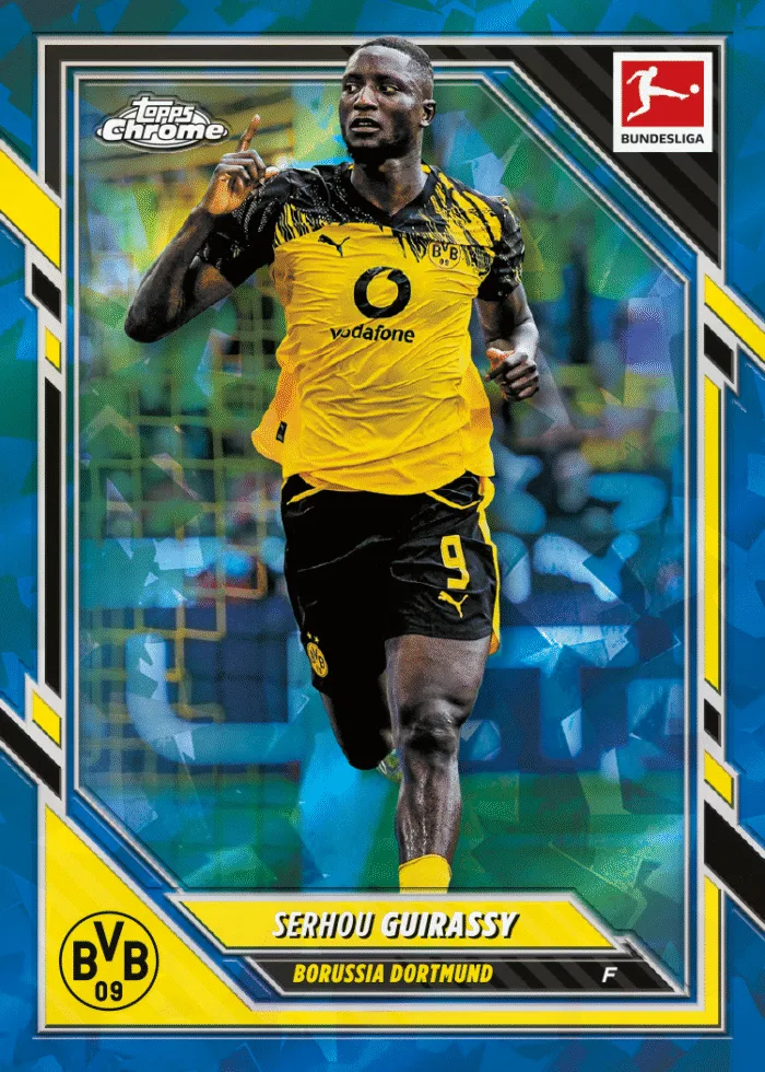 Example Topps Chrome Sapphire Bundesliga Card