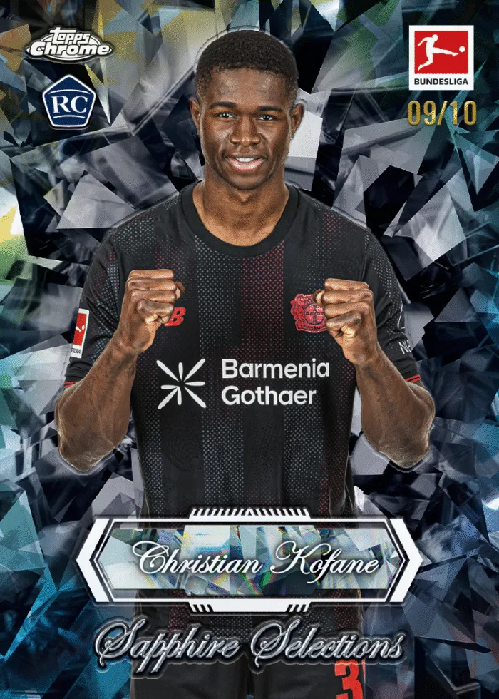 Example Topps Chrome Sapphire Bundesliga Card