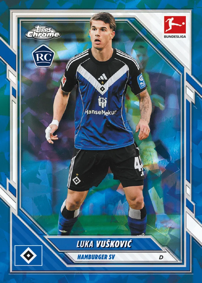 Example Topps Chrome Sapphire Bundesliga Card