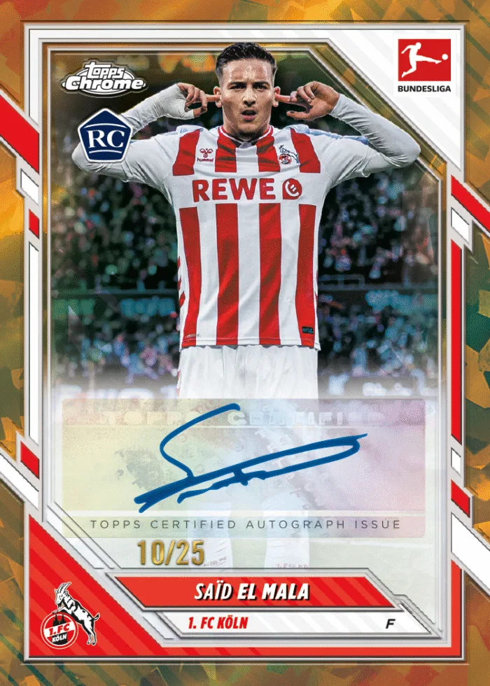 Example Topps Chrome Sapphire Bundesliga Card