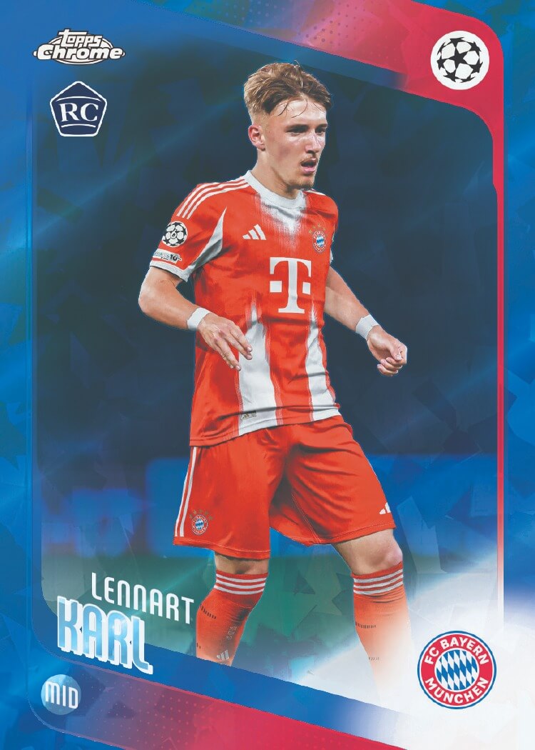 Example Topps Chrome UCC Sapphire Edition Card