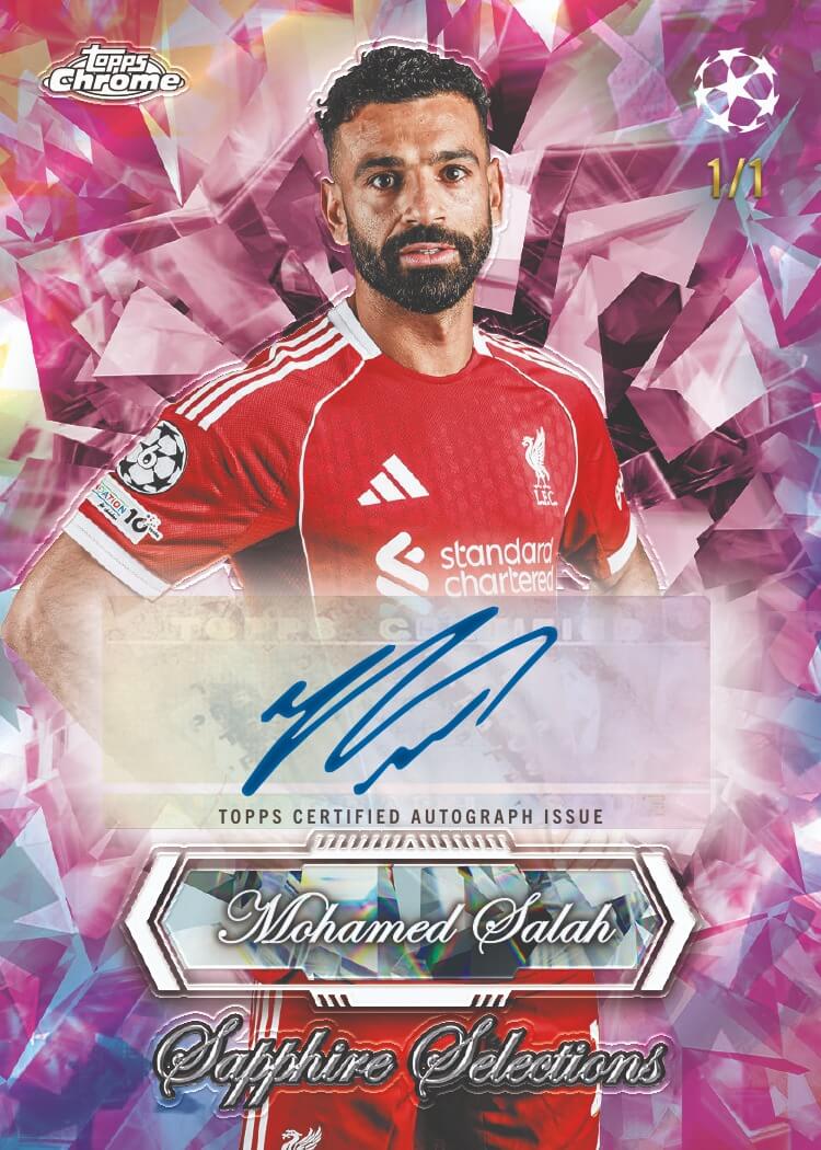 Example Topps Chrome UCC Sapphire Edition Card