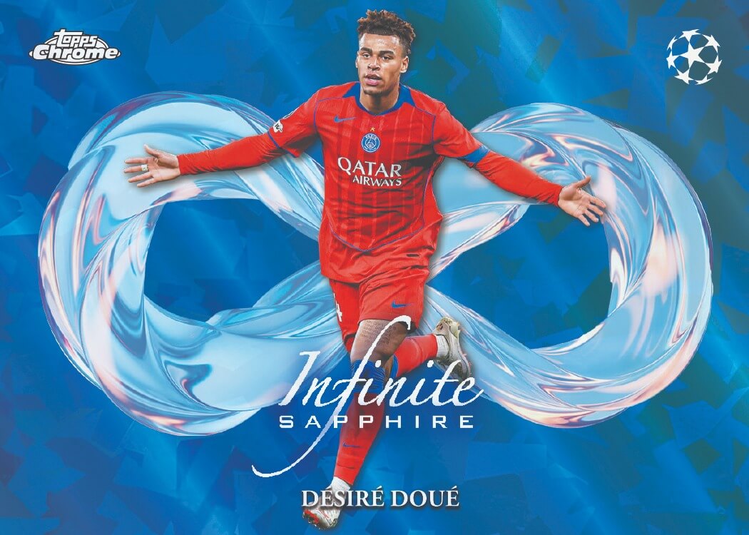 Example Topps Chrome UCC Sapphire Edition Card