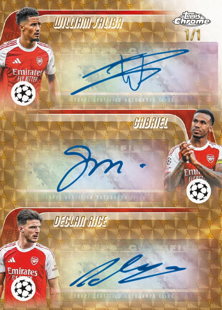 Example Topps Chrome UEFA Club Competitions Card