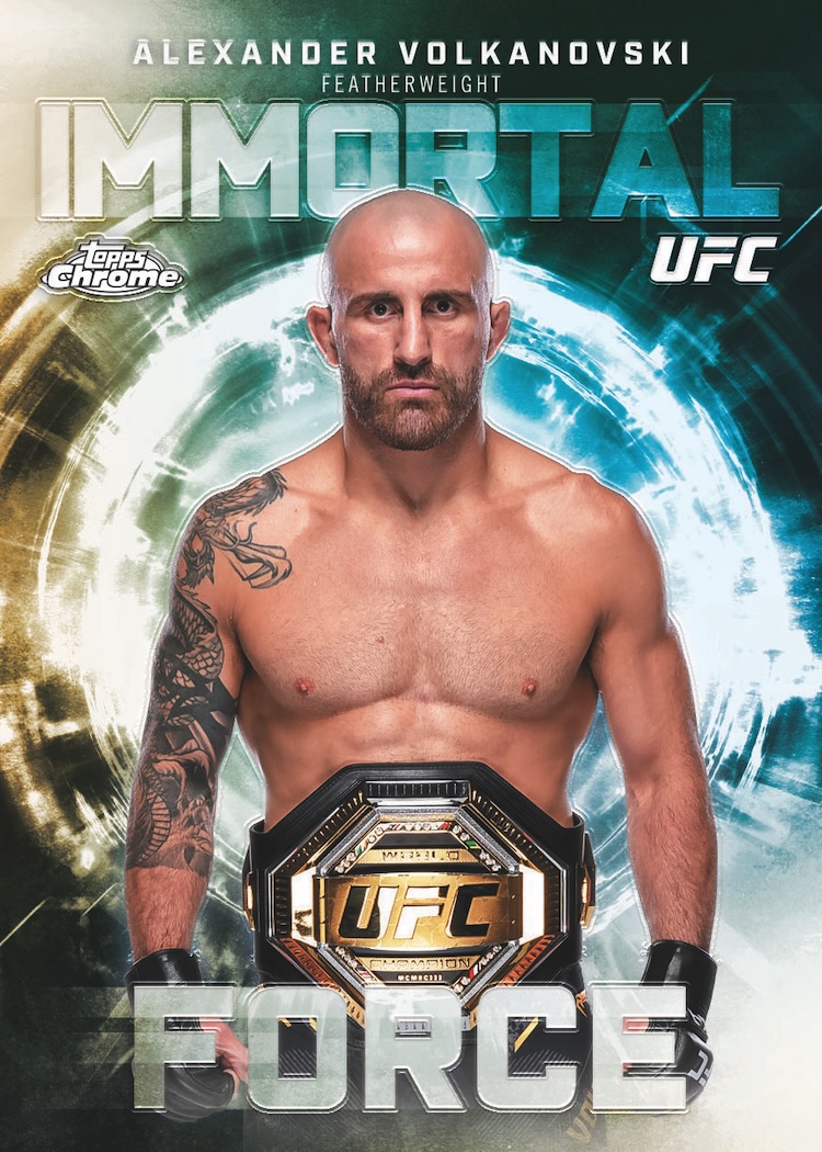 Example Topps Chrome UFC Card