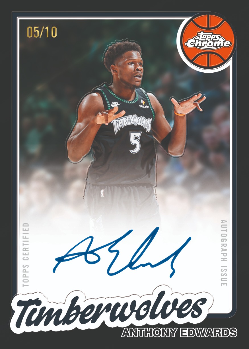 Example Topps Chrome Updates Basketball Card