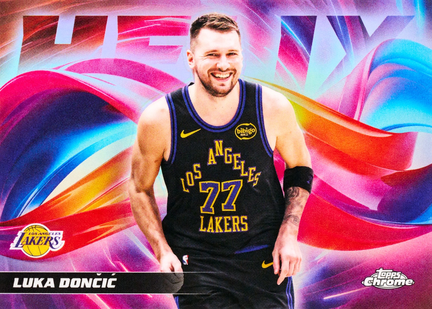 Example Topps Chrome Updates Basketball Card