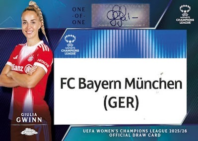 Example Topps Chrome UWCL Card