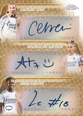 Example Topps Chrome UWCL Card