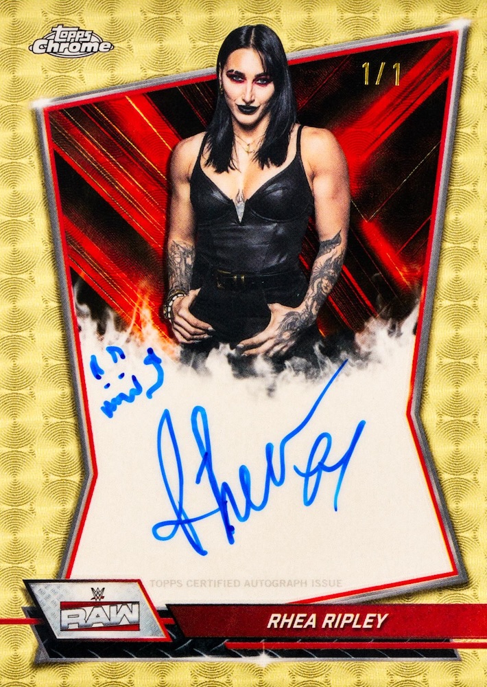 Example Topps Chrome WWE Card