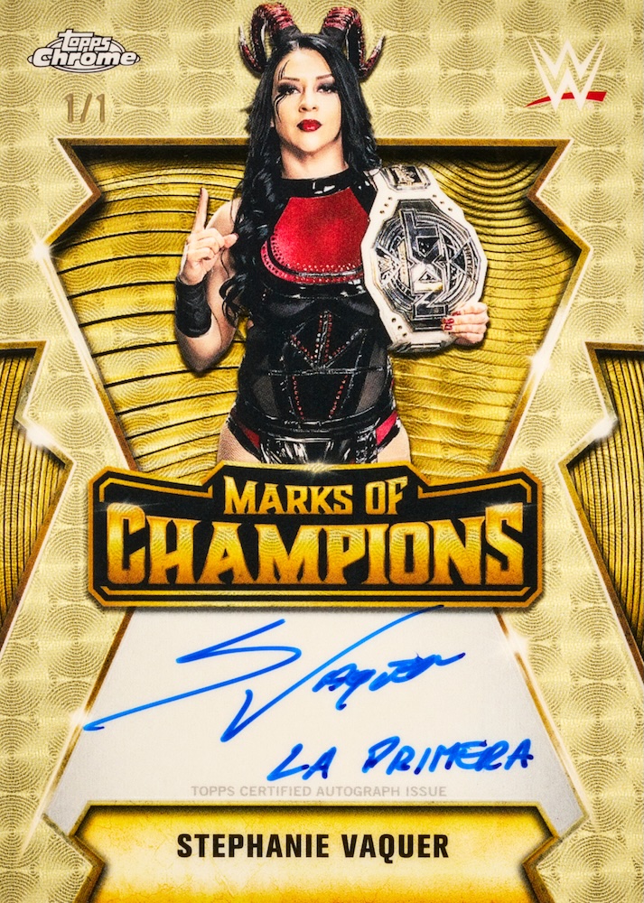 Example Topps Chrome WWE Card