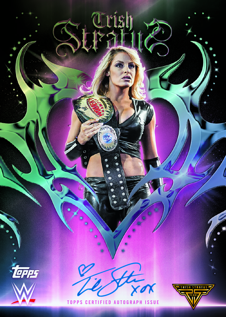 Example Topps Chrome WWE Card