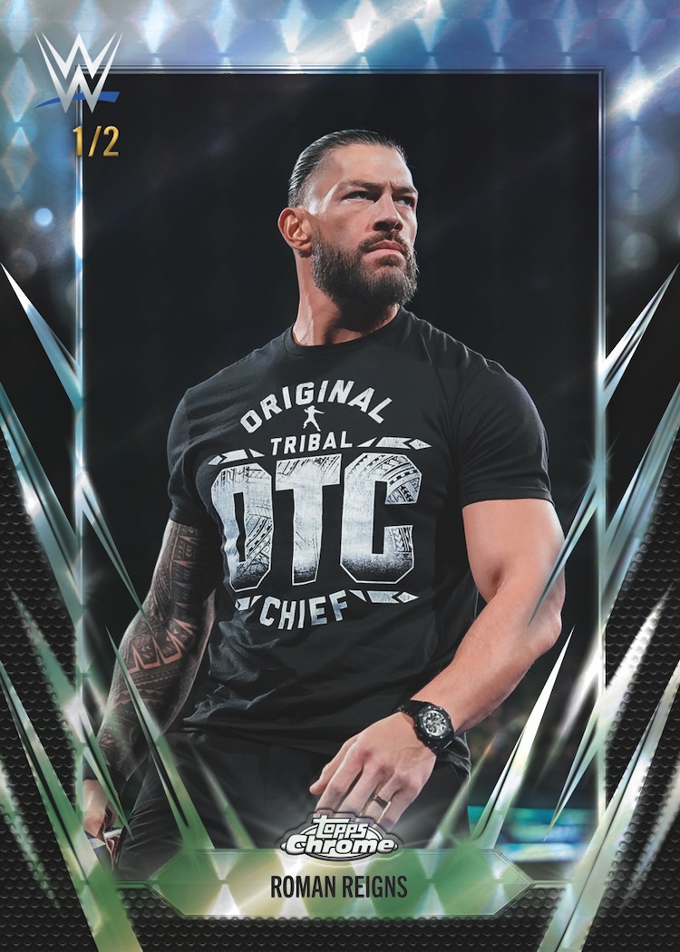 Example Topps Chrome WWE Card