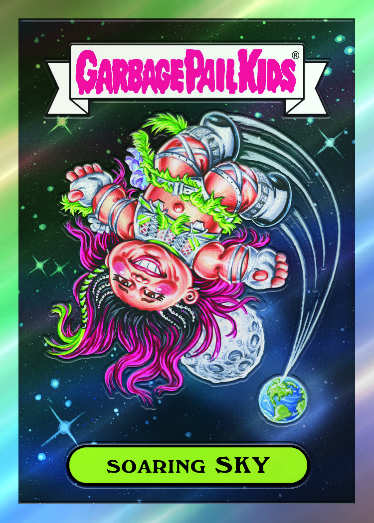 Example Topps Chrome WWE Card