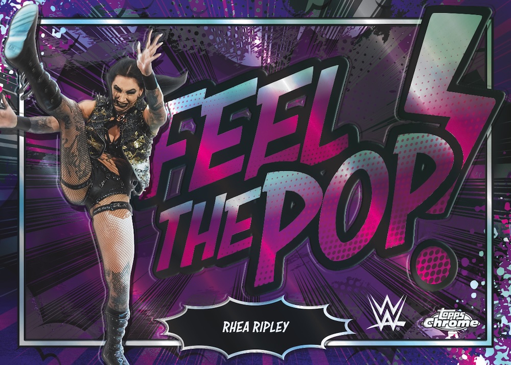 Example Topps Chrome WWE Card