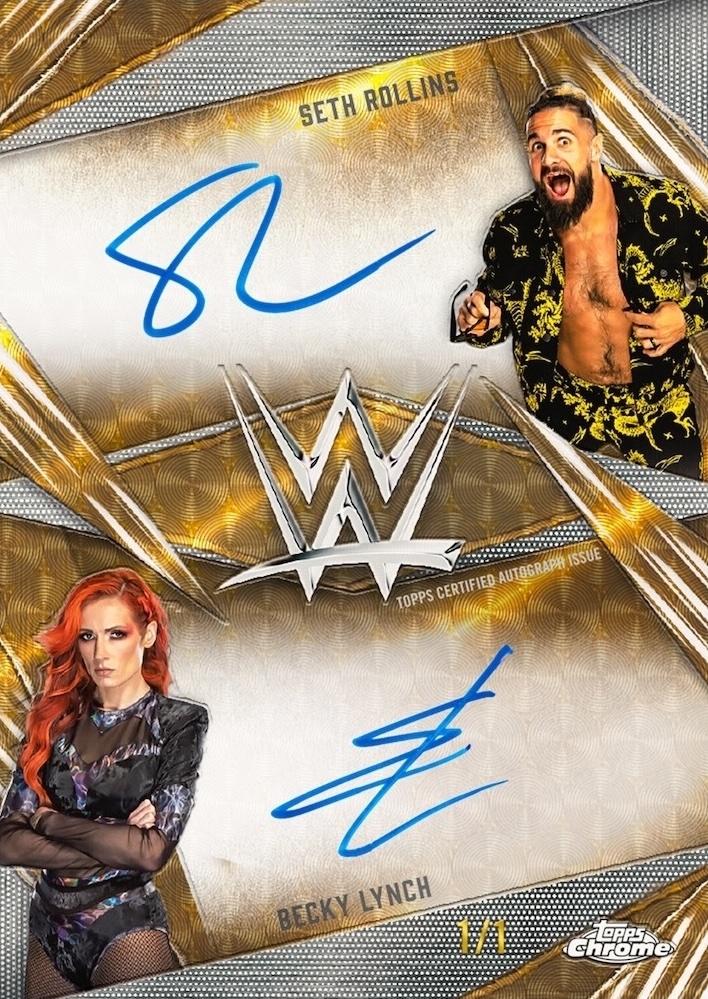 Example Topps Chrome WWE Card