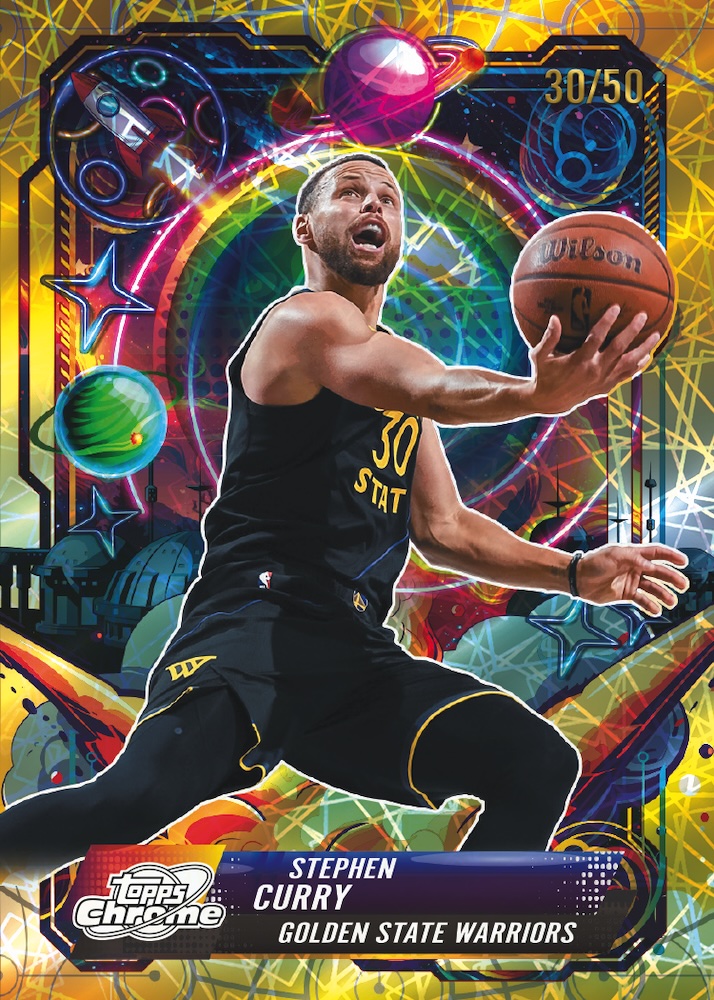 Example Topps Cosmic Chrome Basketball Card