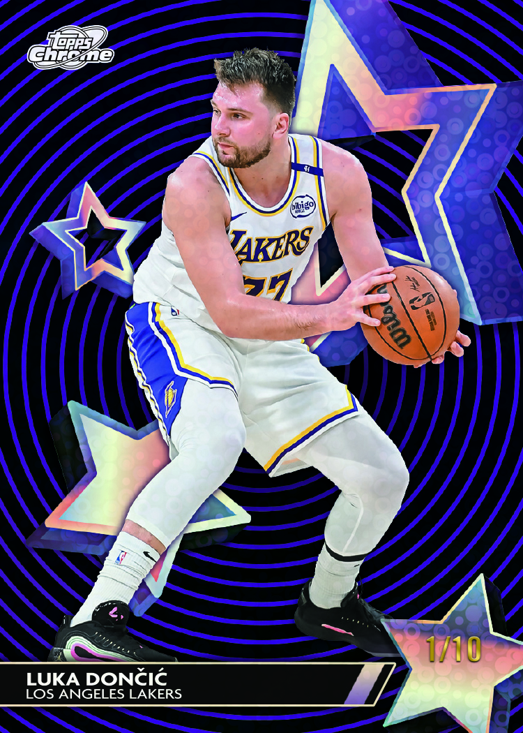 Example Topps Cosmic Chrome Basketball Card