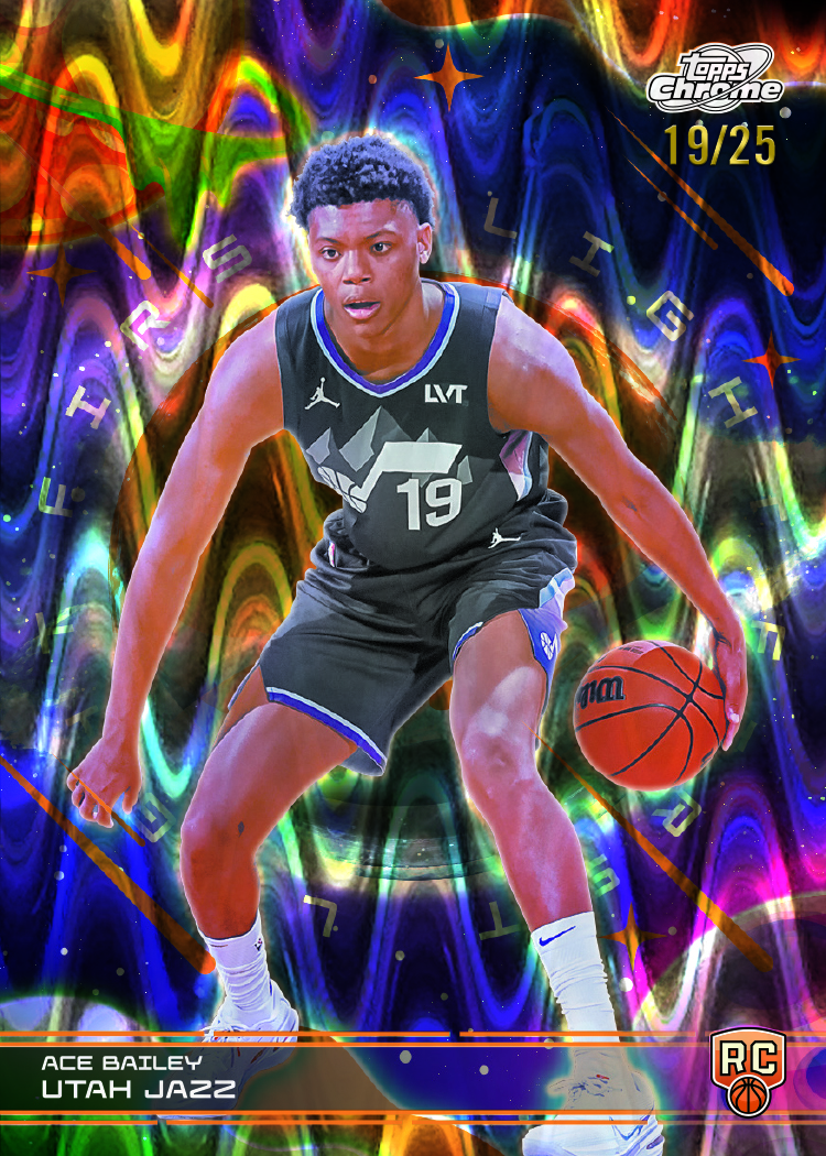 Example Topps Cosmic Chrome Basketball Card