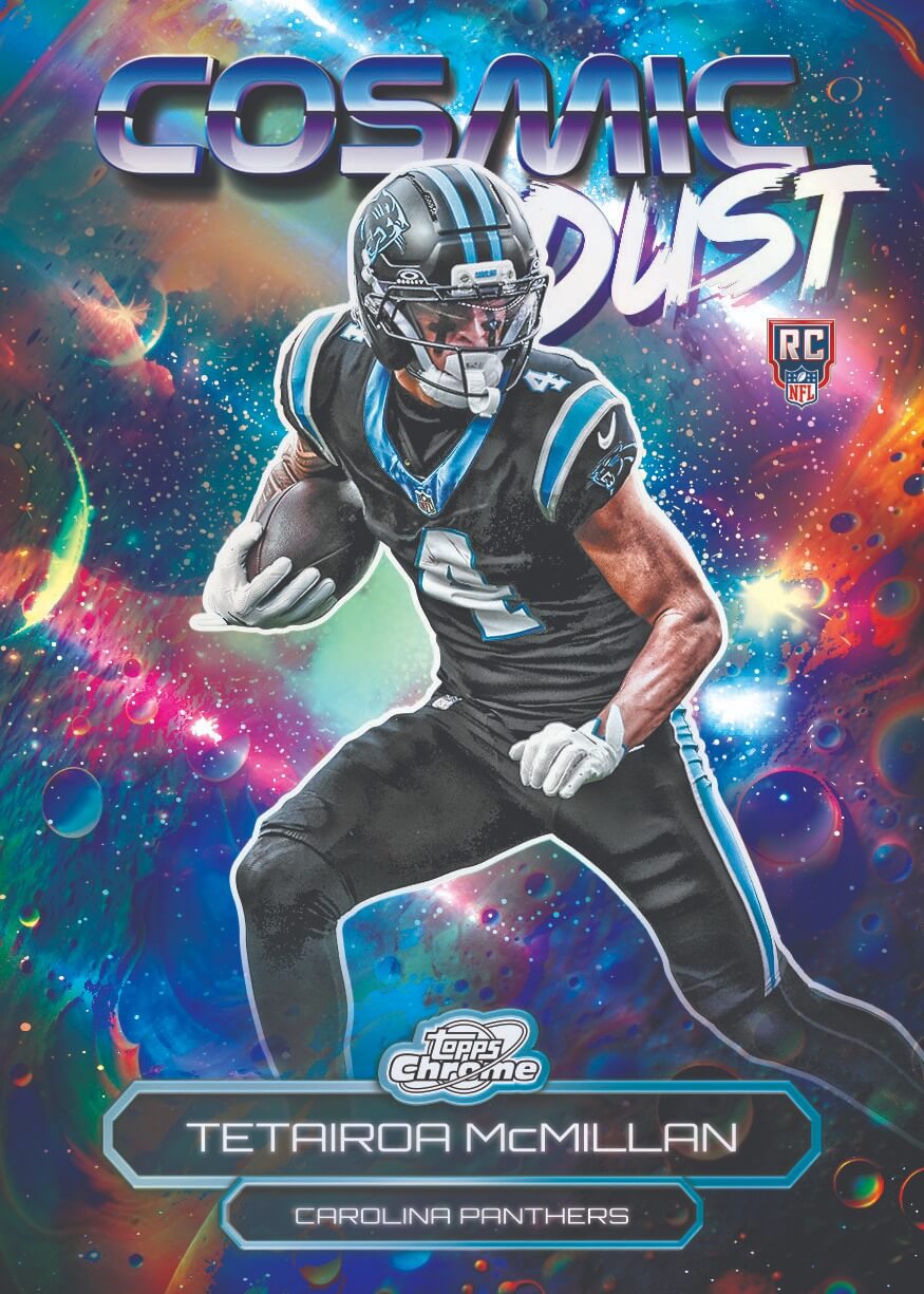 Example Topps Cosmic Chrome Football Card