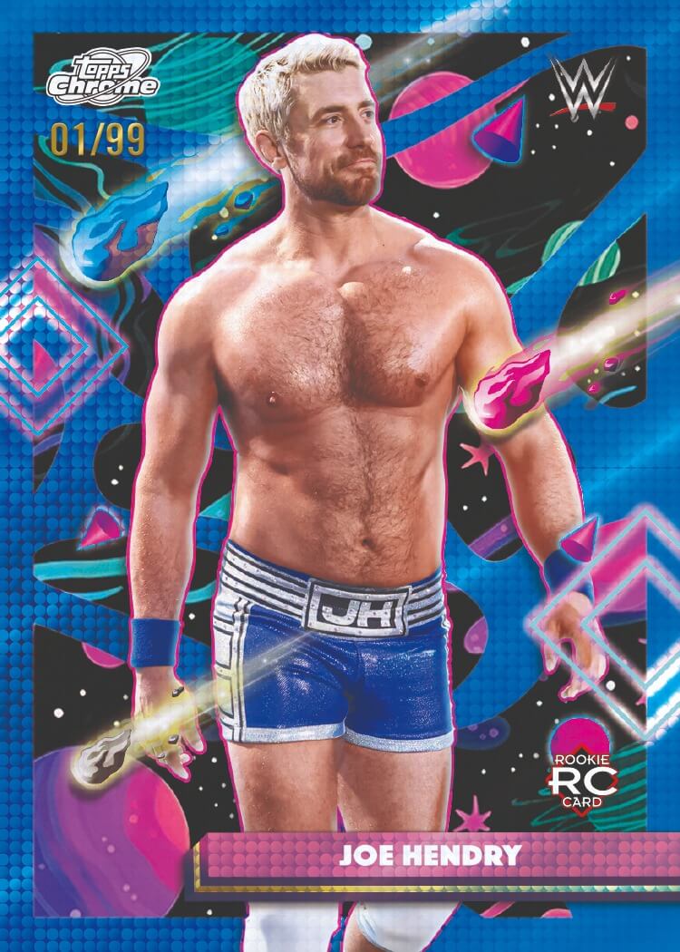 Example Topps Cosmic Chrome WWE Card