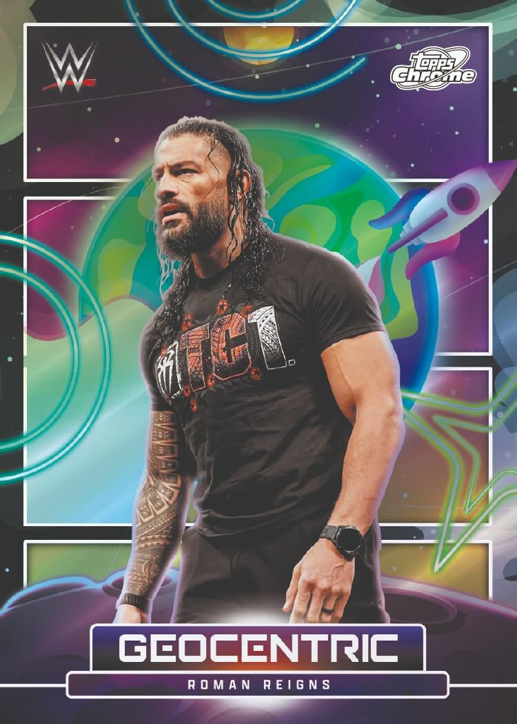 Example Topps Cosmic Chrome WWE Card