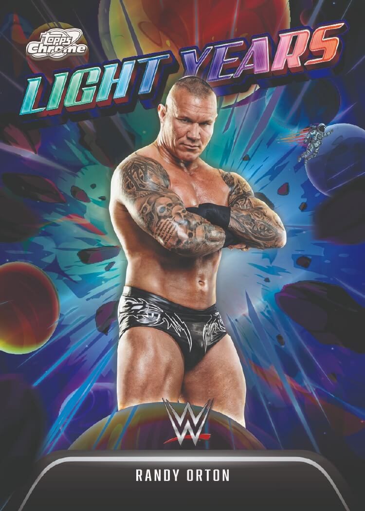 Example Topps Cosmic Chrome WWE Card