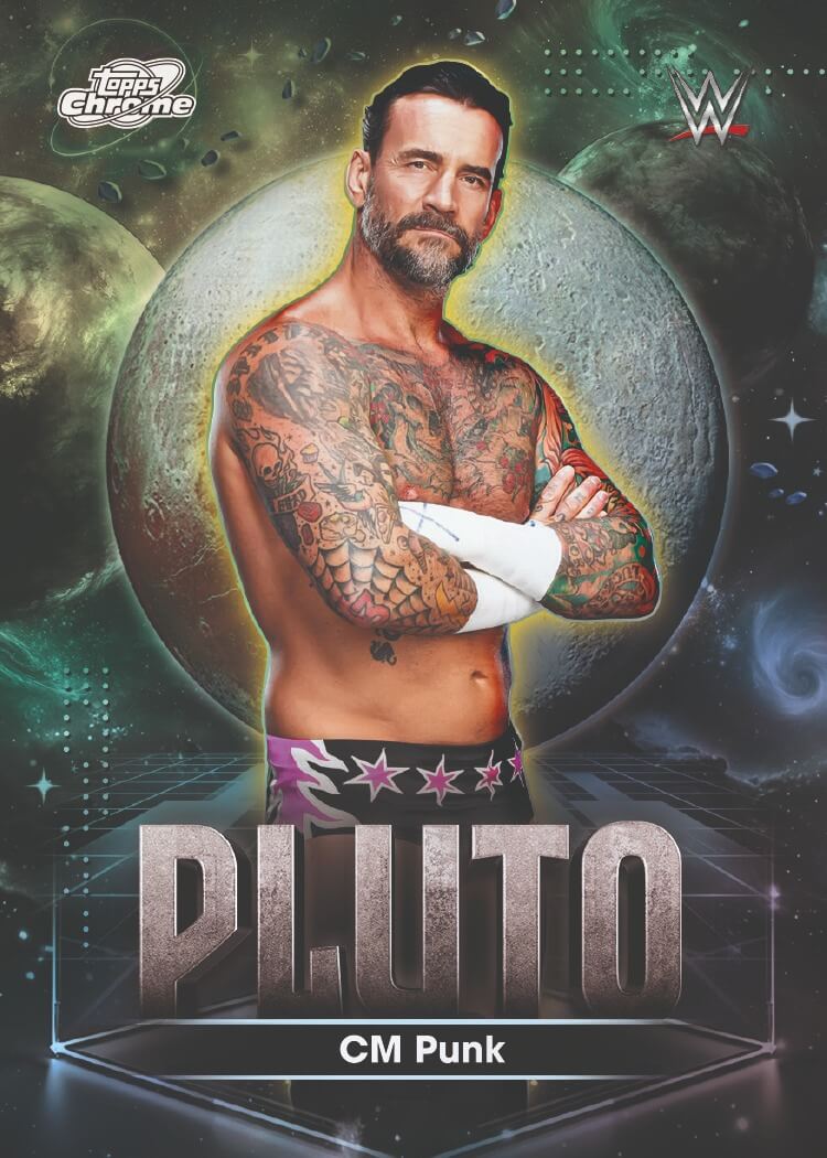 Example Topps Cosmic Chrome WWE Card
