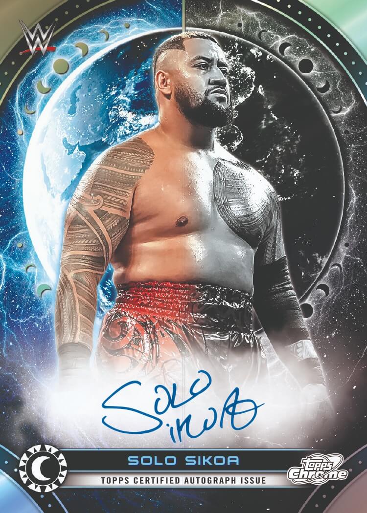 Example Topps Cosmic Chrome WWE Card