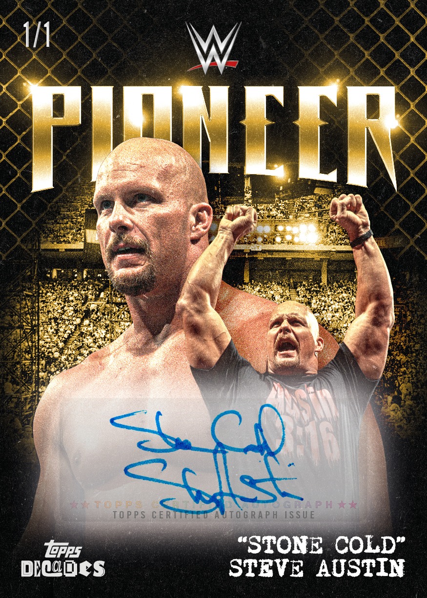 Example Topps Decades WWE – 90’s Edition Card