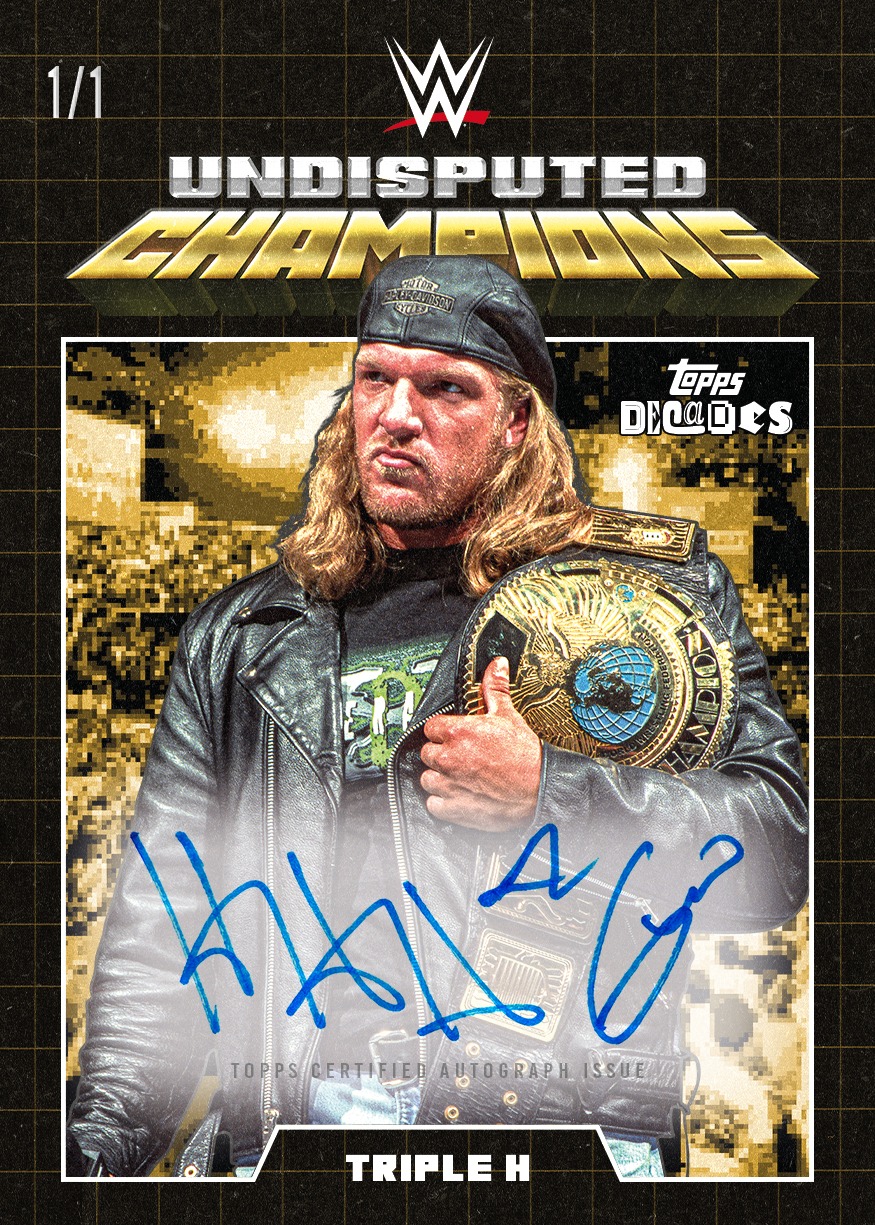 Example Topps Decades WWE – 90’s Edition Card