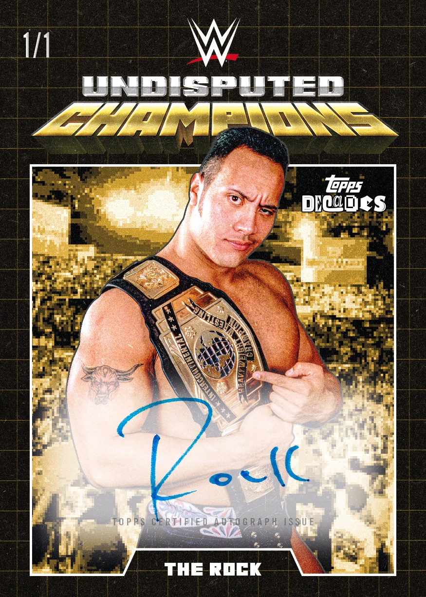 Example Topps Decades WWE – 90’s Edition Card