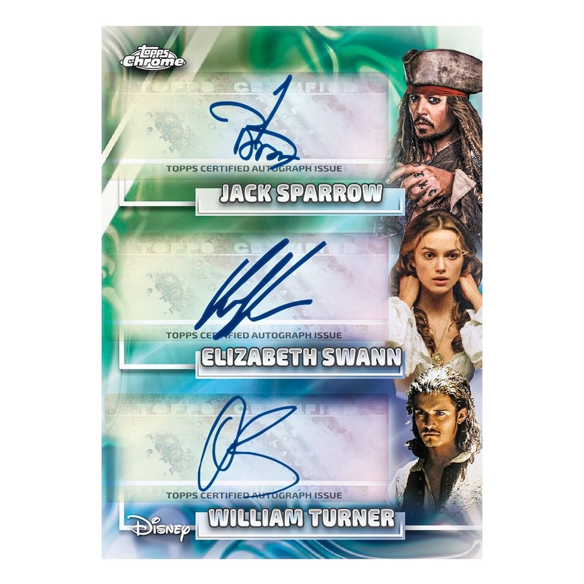 Example Topps Disney Chrome Card