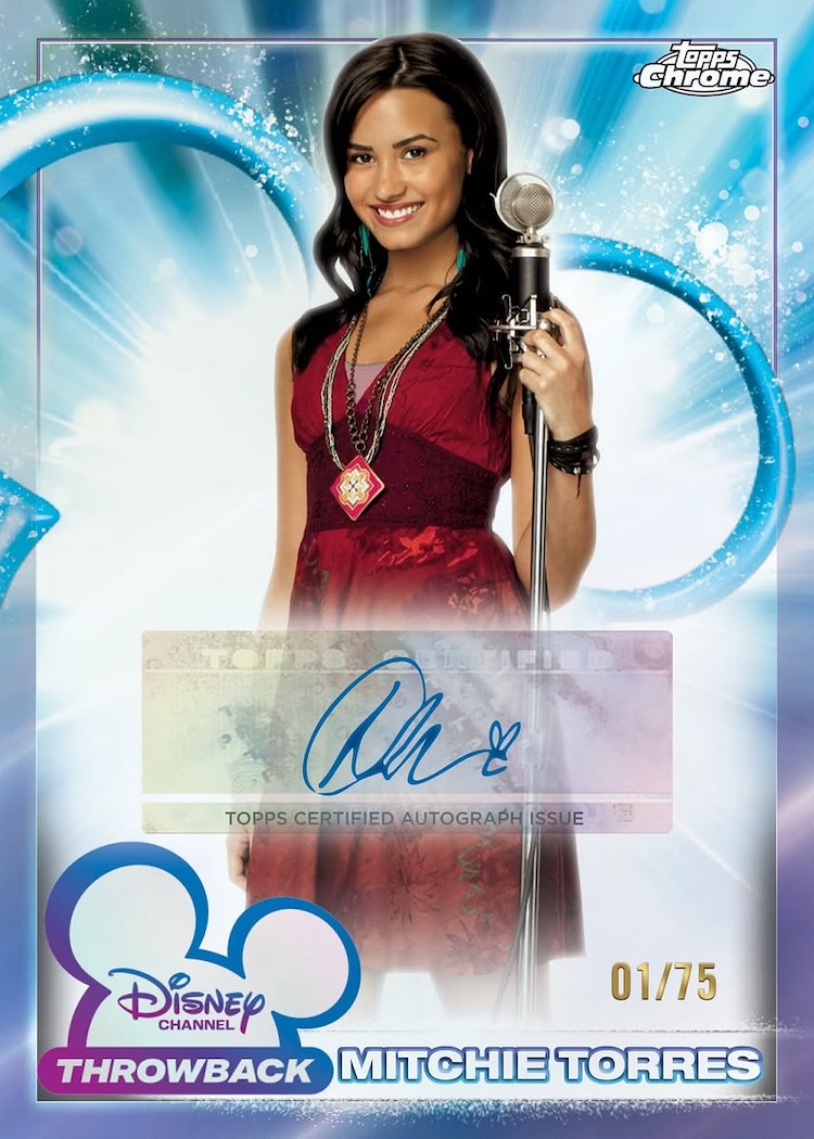 Example Topps Disney Chrome Card