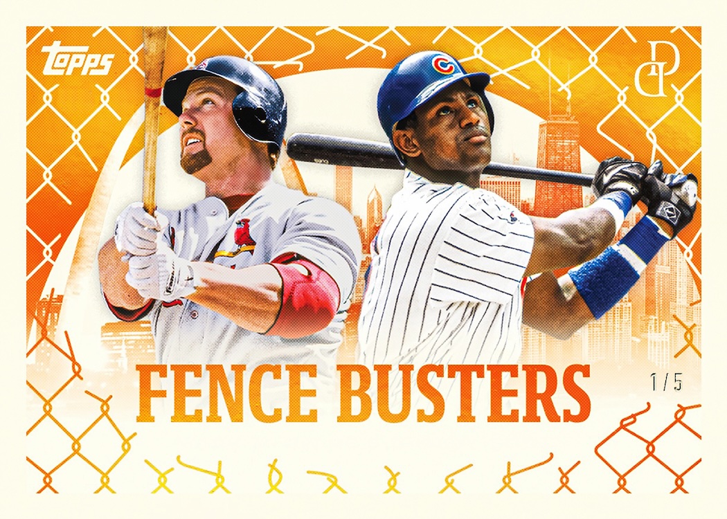 Example Topps Dynamic Duals Baseball Card