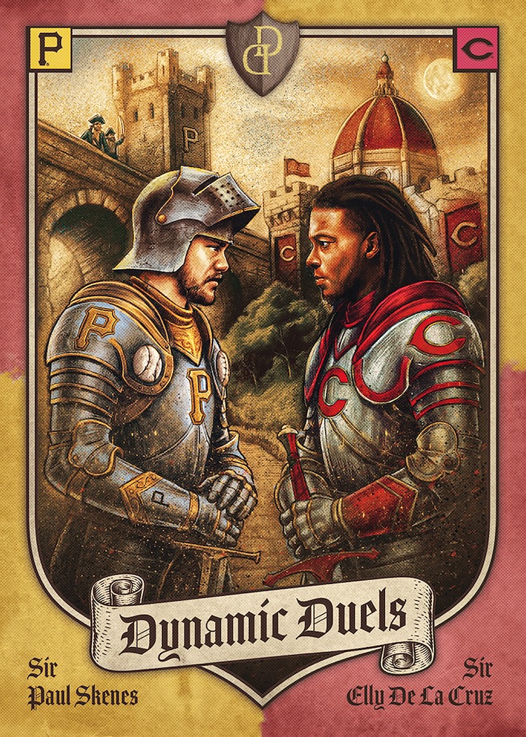 Example Topps Dynamic Duals Baseball Card