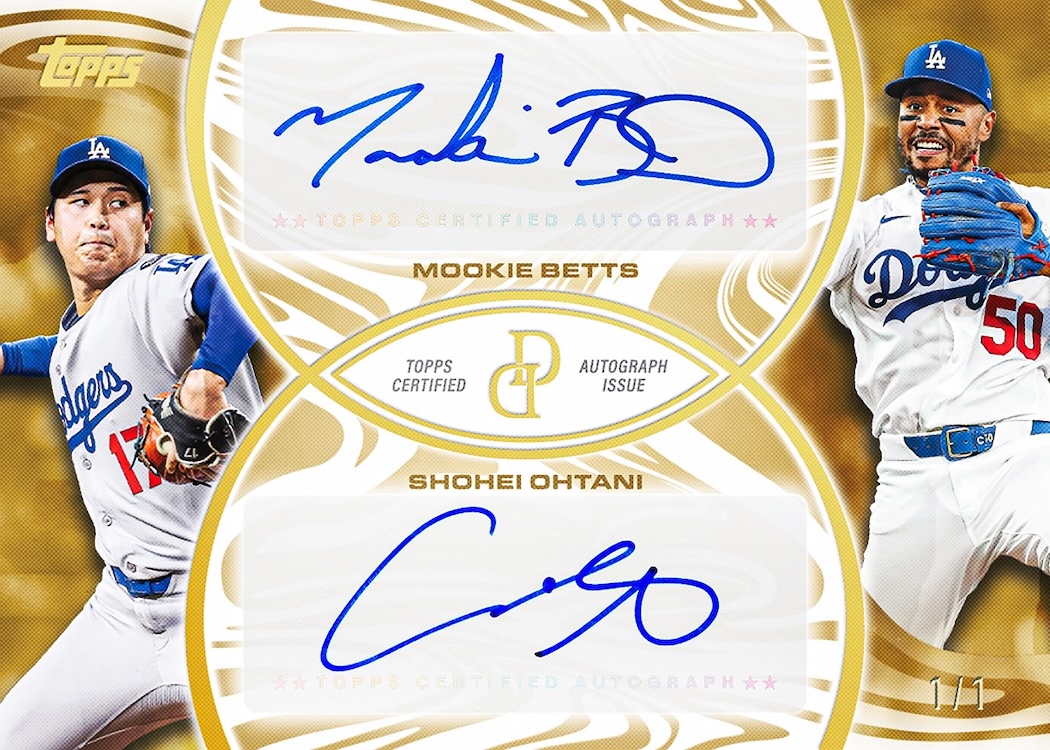 Example Topps Dynamic Duals Baseball Card