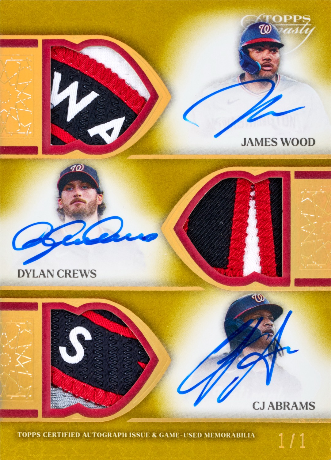 Example Topps Dynasty Baseball Card