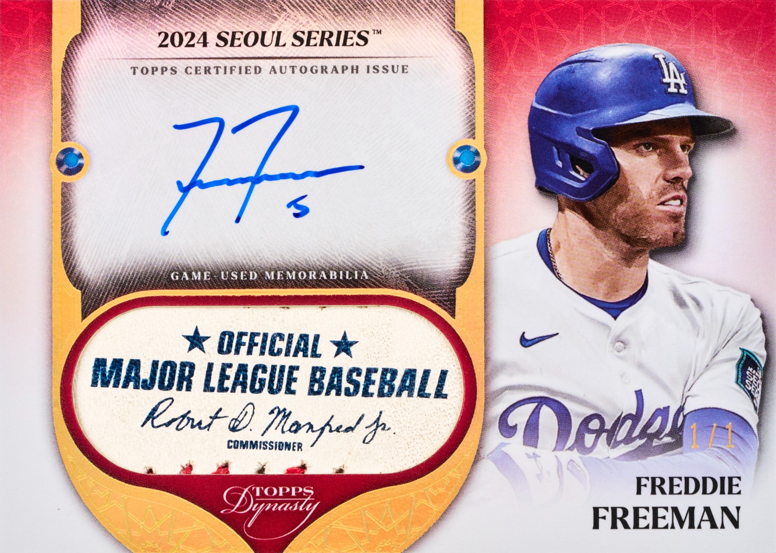 Example Topps Dynasty Baseball Card