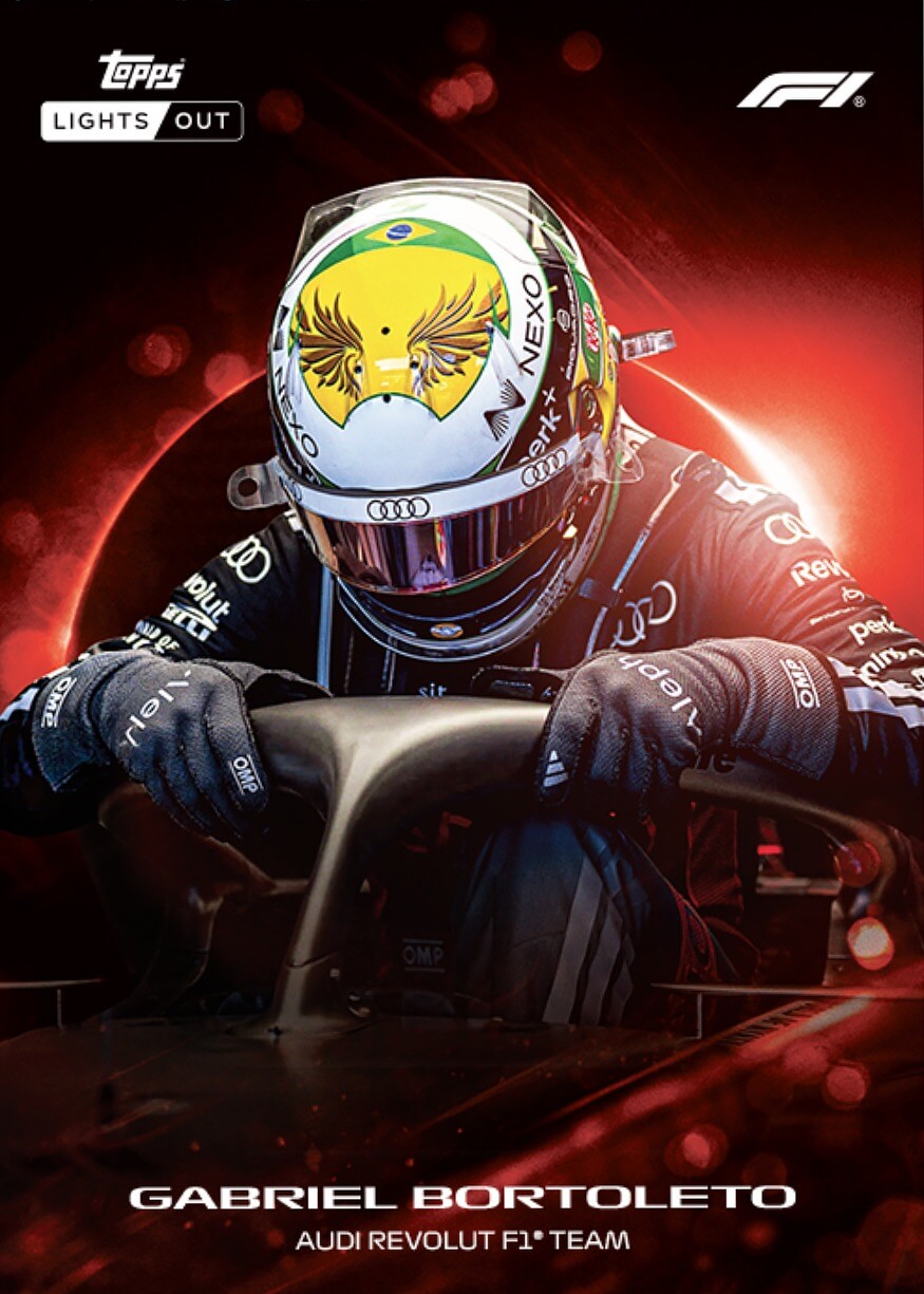 Example Topps F1 Lights Out Card