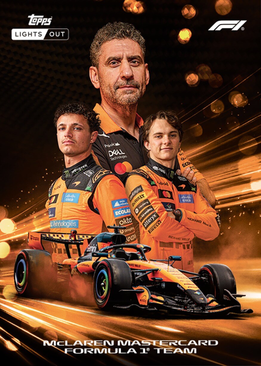 Example Topps F1 Lights Out Card