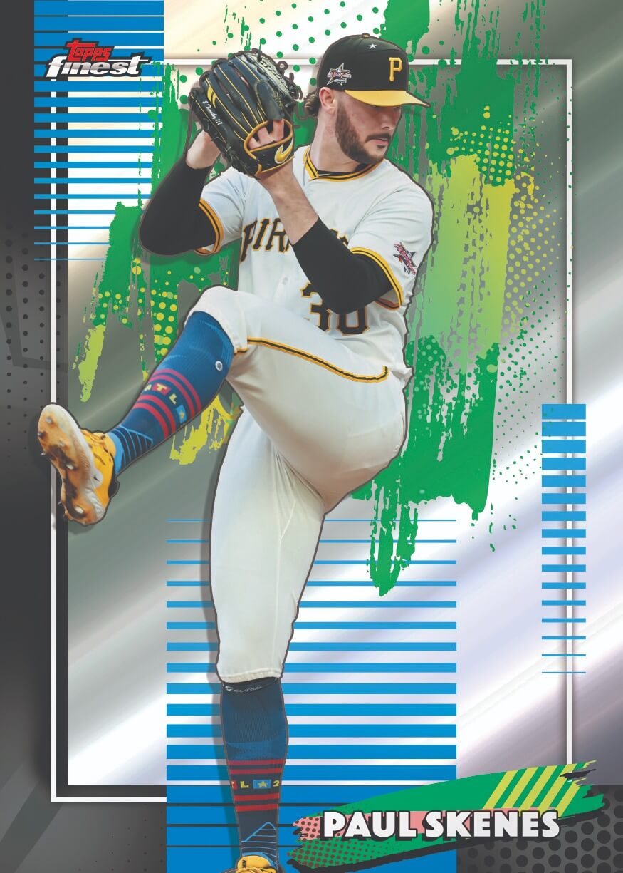 Example Topps Finest Baseball Card