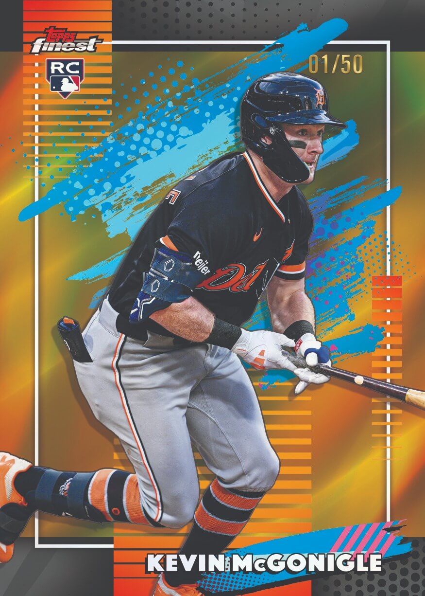 Example Topps Finest Baseball Card
