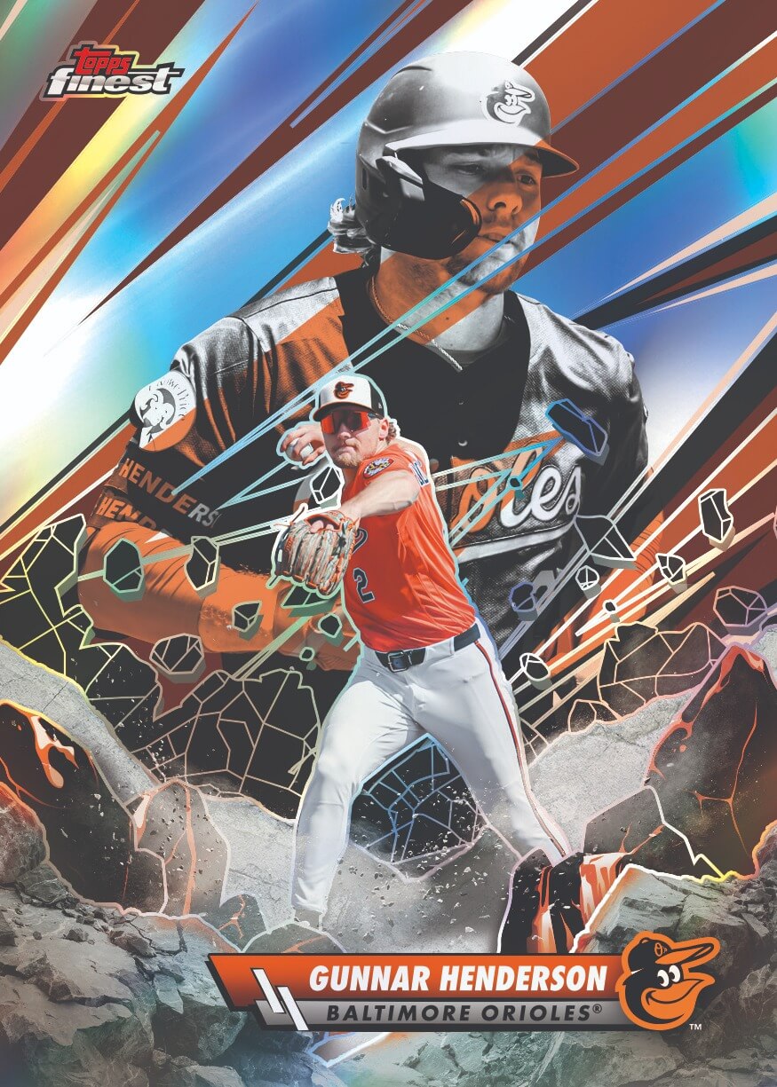 Example Topps Finest Baseball Card