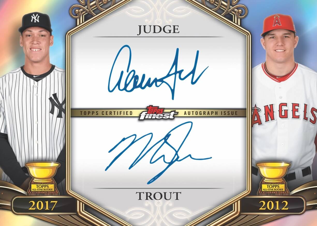 Example Topps Finest Baseball Card