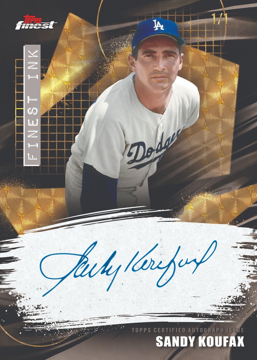 Example Topps Finest Baseball Card