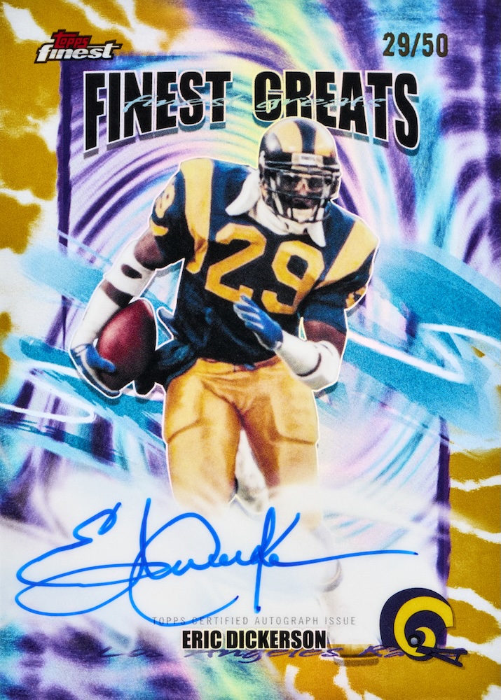 Example Topps Finest Football Card