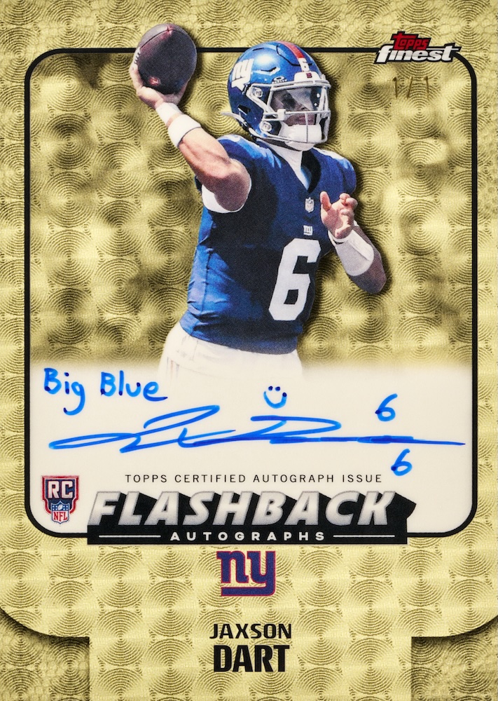 Example Topps Finest Football Card