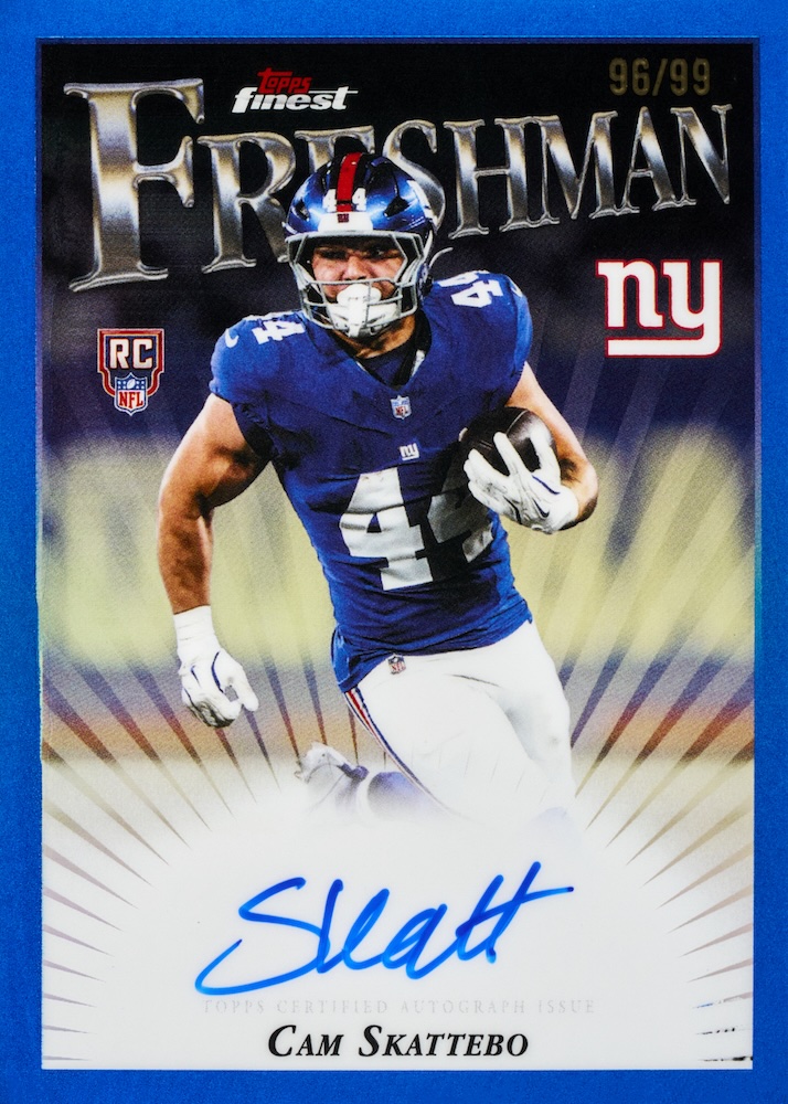 Example Topps Finest Football Card