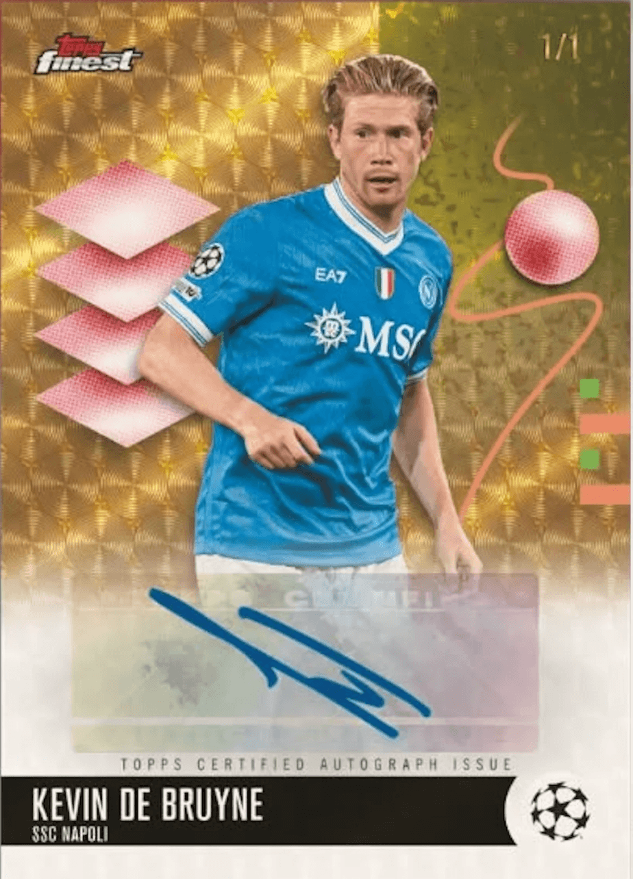 Example Topps Finest UEFA Club Competitions Card
